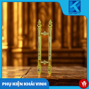 Tay cửa kính vàng rồng chìm P38x1M